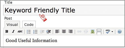 Search Engine Friendly Title Search Engine Friendly Title
